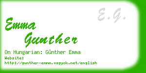 emma gunther business card